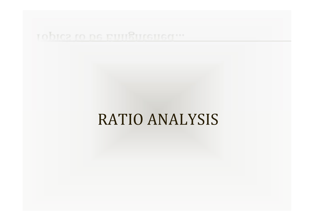 dissertation topics on ratio analysis