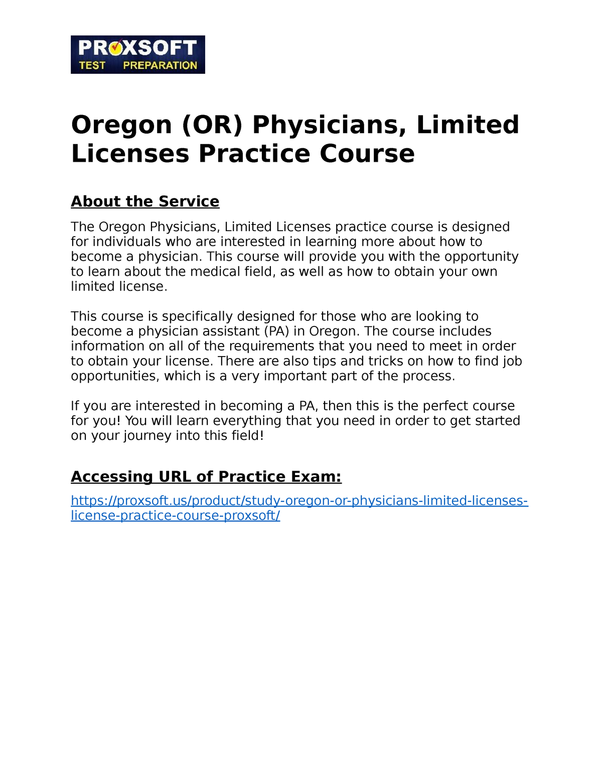 Oregon OR Physicians Limited Licenses Practice Course This Course   Thumb 1200 1553 