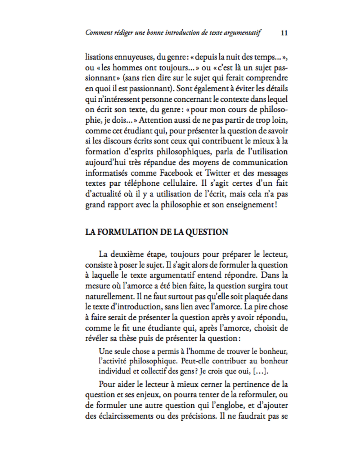Le Texte Argumentatif En Philosophie L Brunet 340 410 Al Studocu