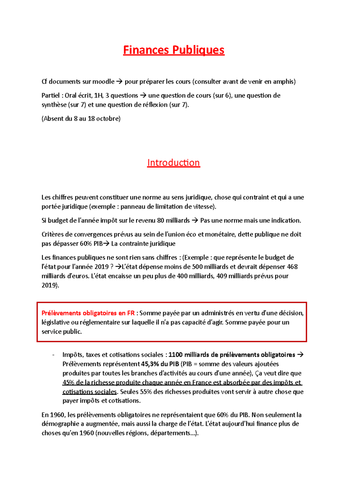 Finances Publiques 2021/2022 Finances Publiques Cf documents sur