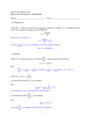 Worksheet 3 Complete - Calculus B Worksheet 3 January 15, 2018 Please ...