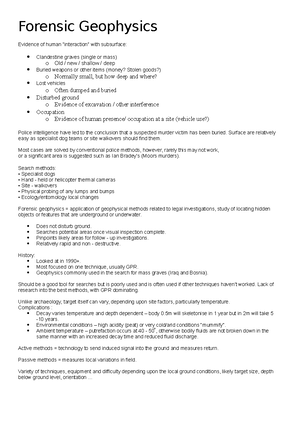 Geoforensics in law enforcement - Offensive/detective or defensive ...