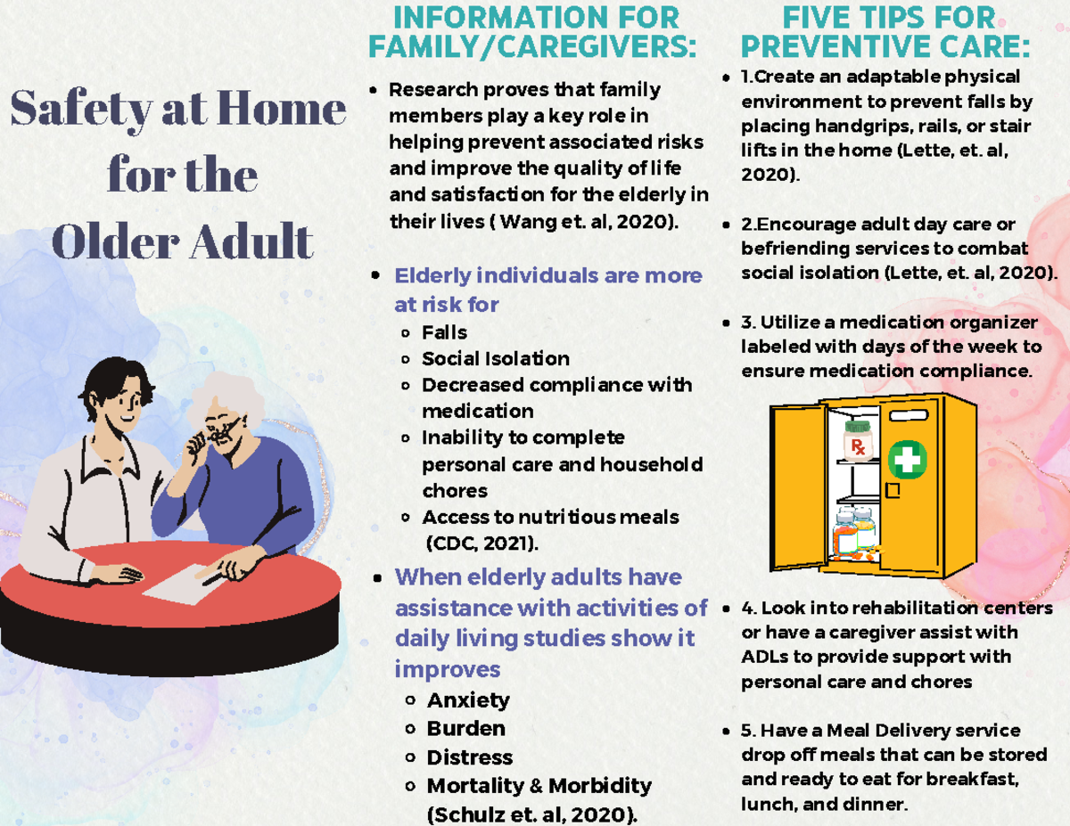 Home Safety Trifold Brochure - Safety at Home for the Older Adult ...