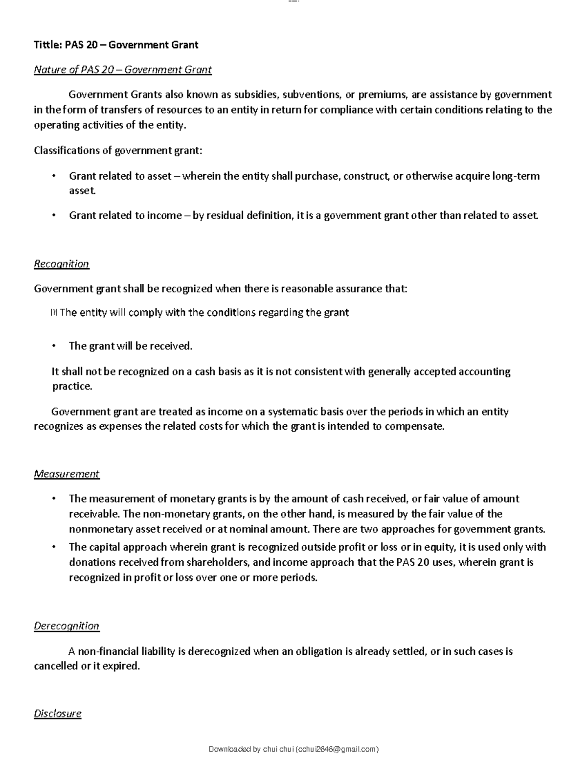 Pas 20 27 pfrs 1 3 standards conceptual framework for accounting