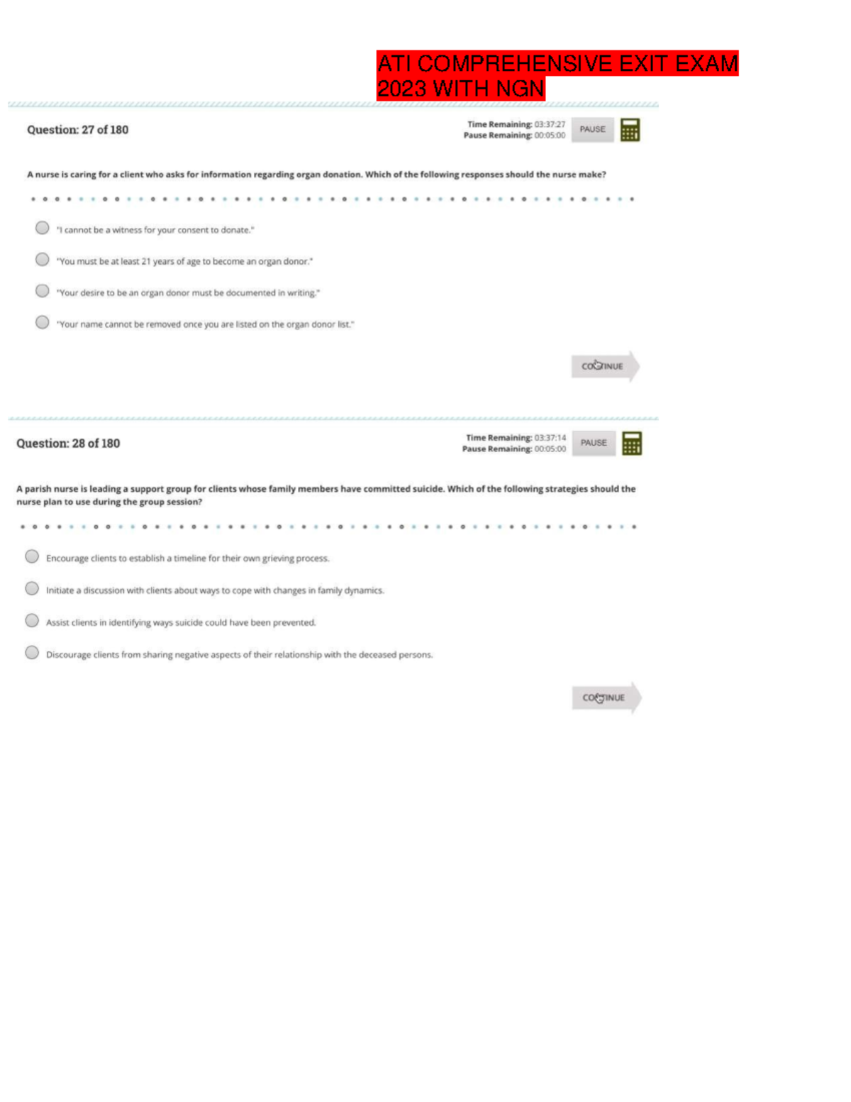 ATI practice questions - NUR 3805 - ATI COMPREHENSIVE EXIT EXAM 2023 ...