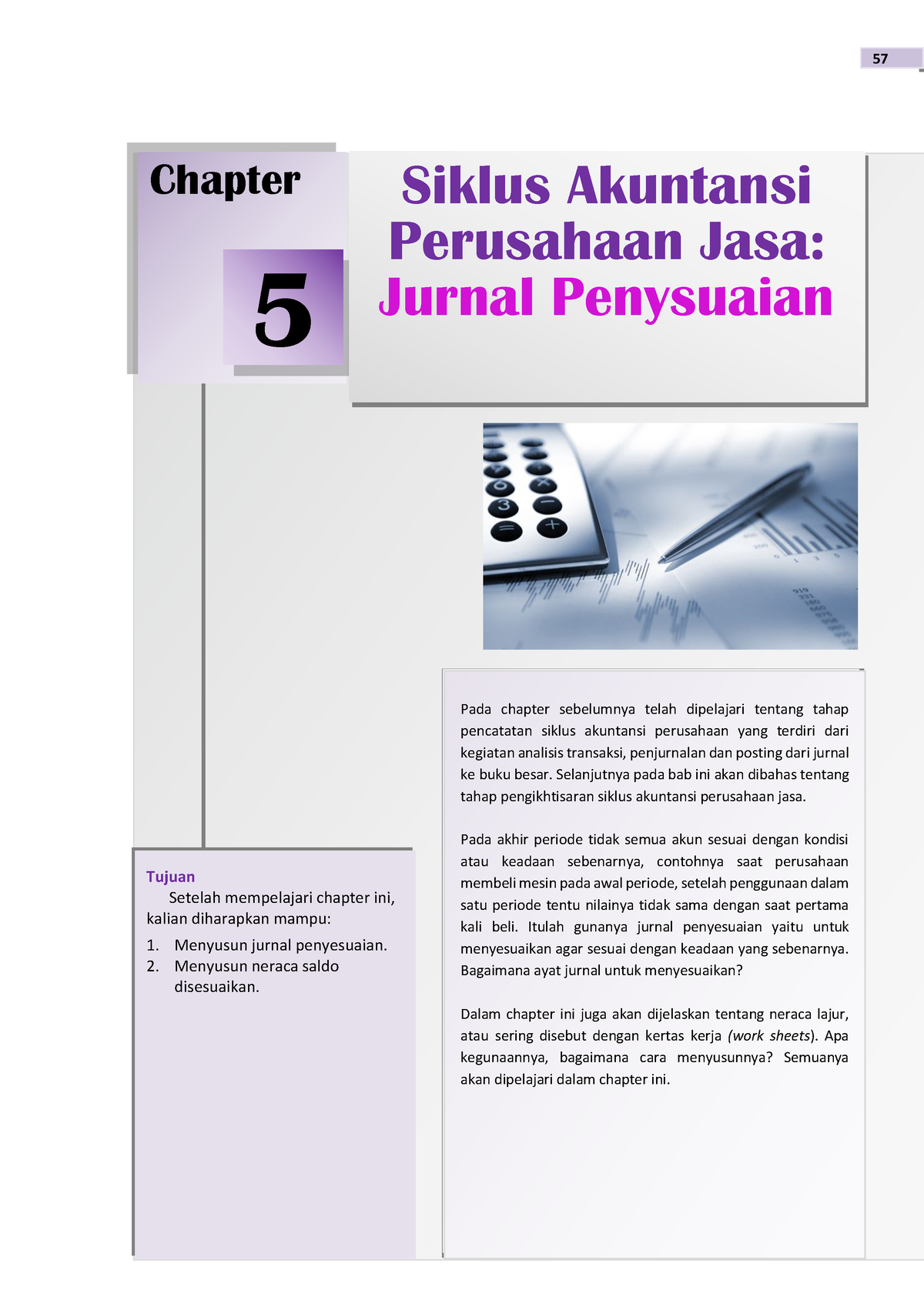 Siklus Akuntansi Perusahaan Jasa: Jurnal Penysuaian - ####### 57 ...