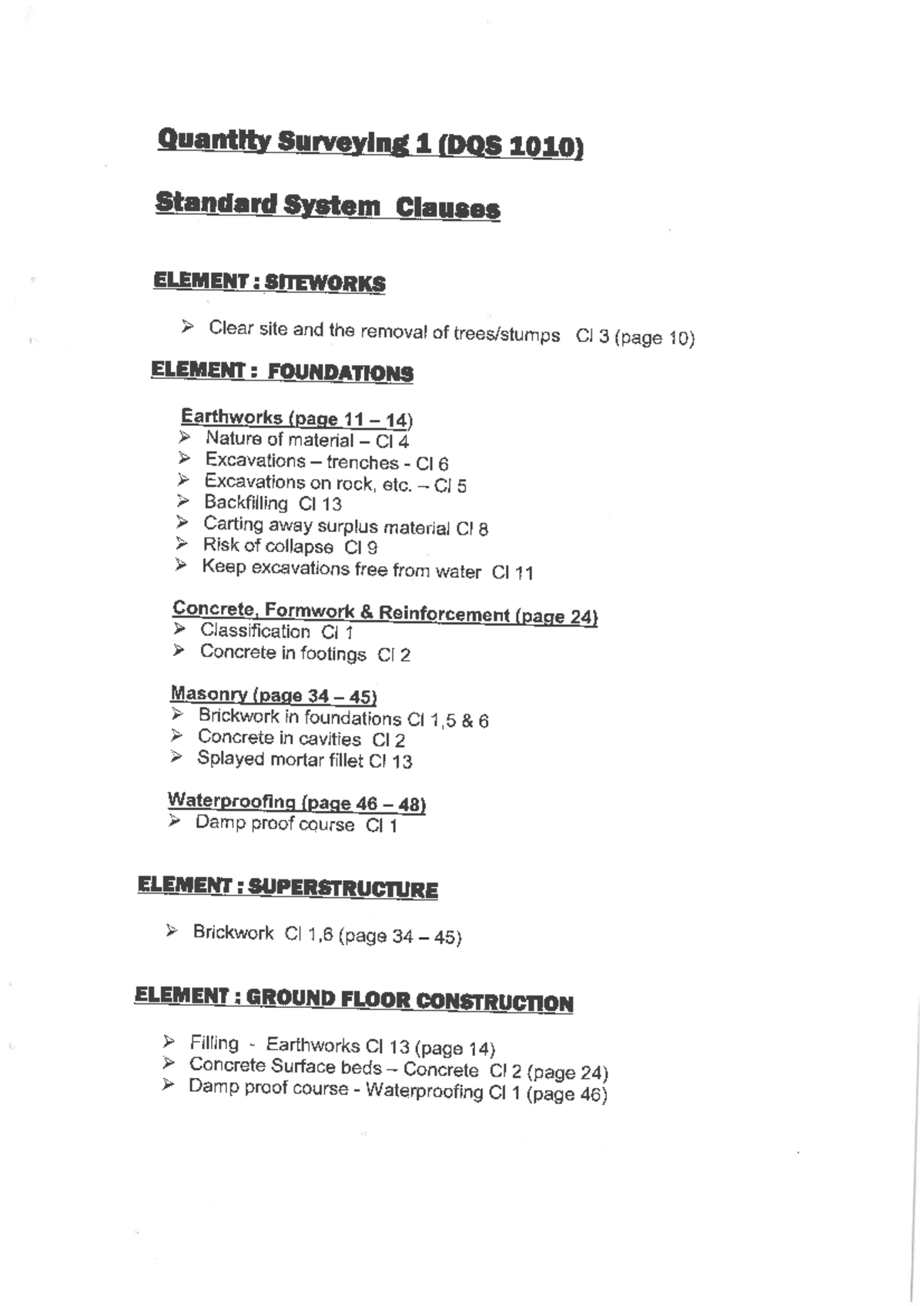 DQS 1000 Module 2 - Quantity Surveying 1 (DQS 1010) Standard System ...