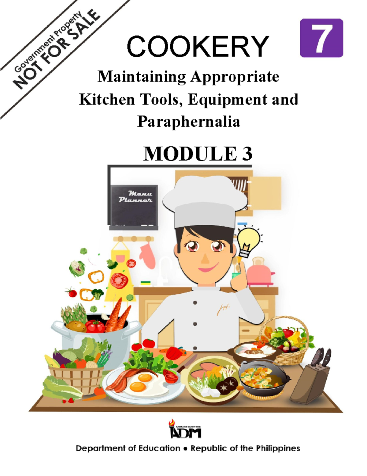 556701310 TLE7 HE Cookery Mod3 maintaining appropriate kitchen tools equipment and paraphernalia