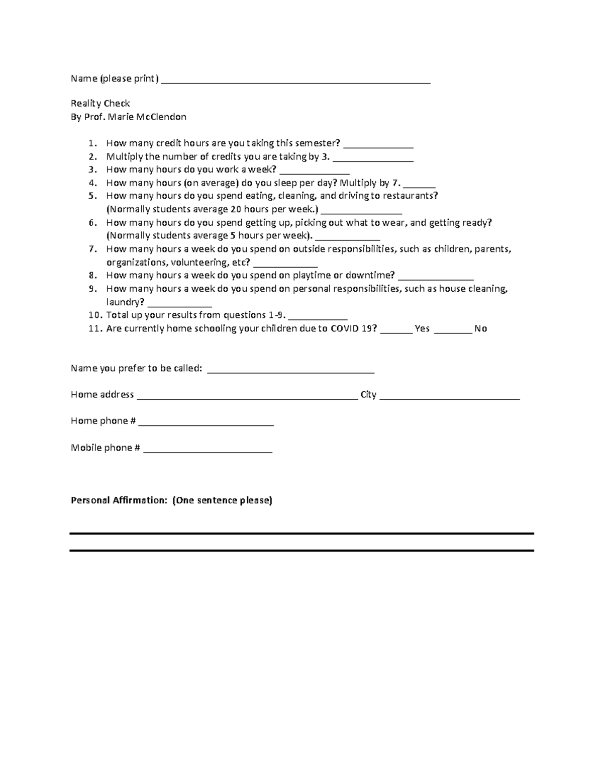 Personal Affirmation Statement (1)-3 - Name (please print) - Studocu