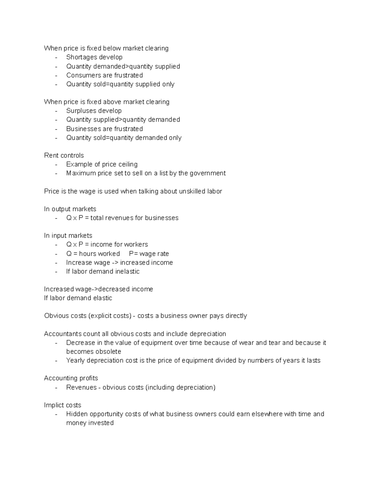 ECN104 #8 - Eric kam lecture 8 - When price is fixed below market ...