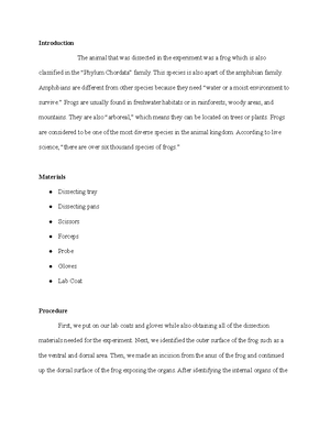 Biochemical Tests - In experiment seven, we performed a Casein ...