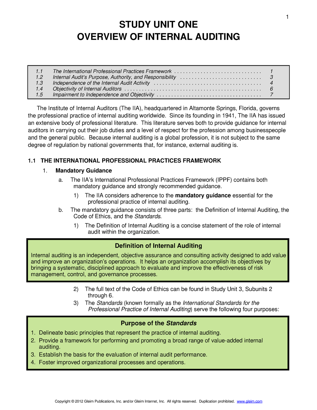 Chapter 3 Charter Independence And Objectivity - Accounting - Studocu