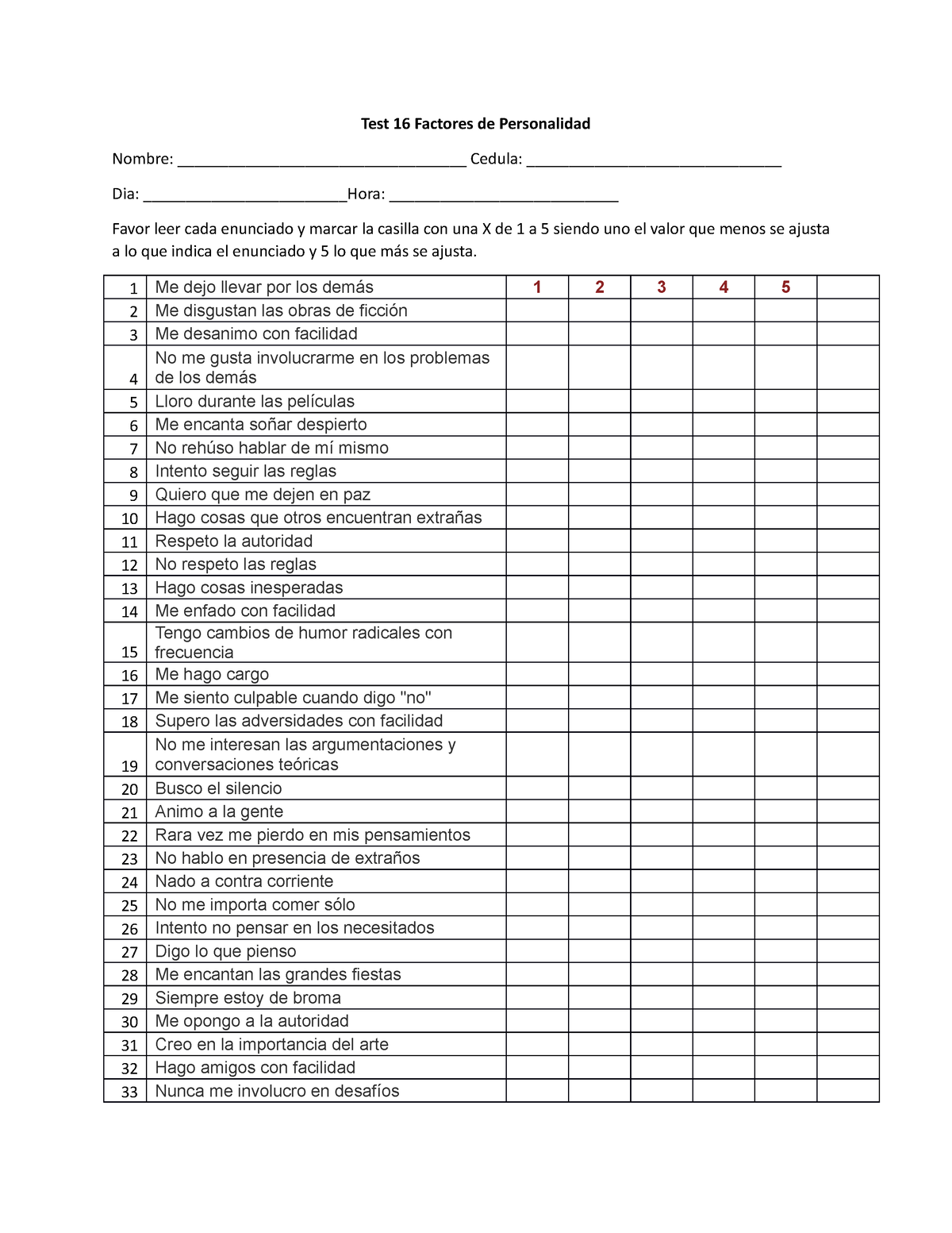 Test 16 Factores De Personalidad - Test 16 Factores De Personalidad ...