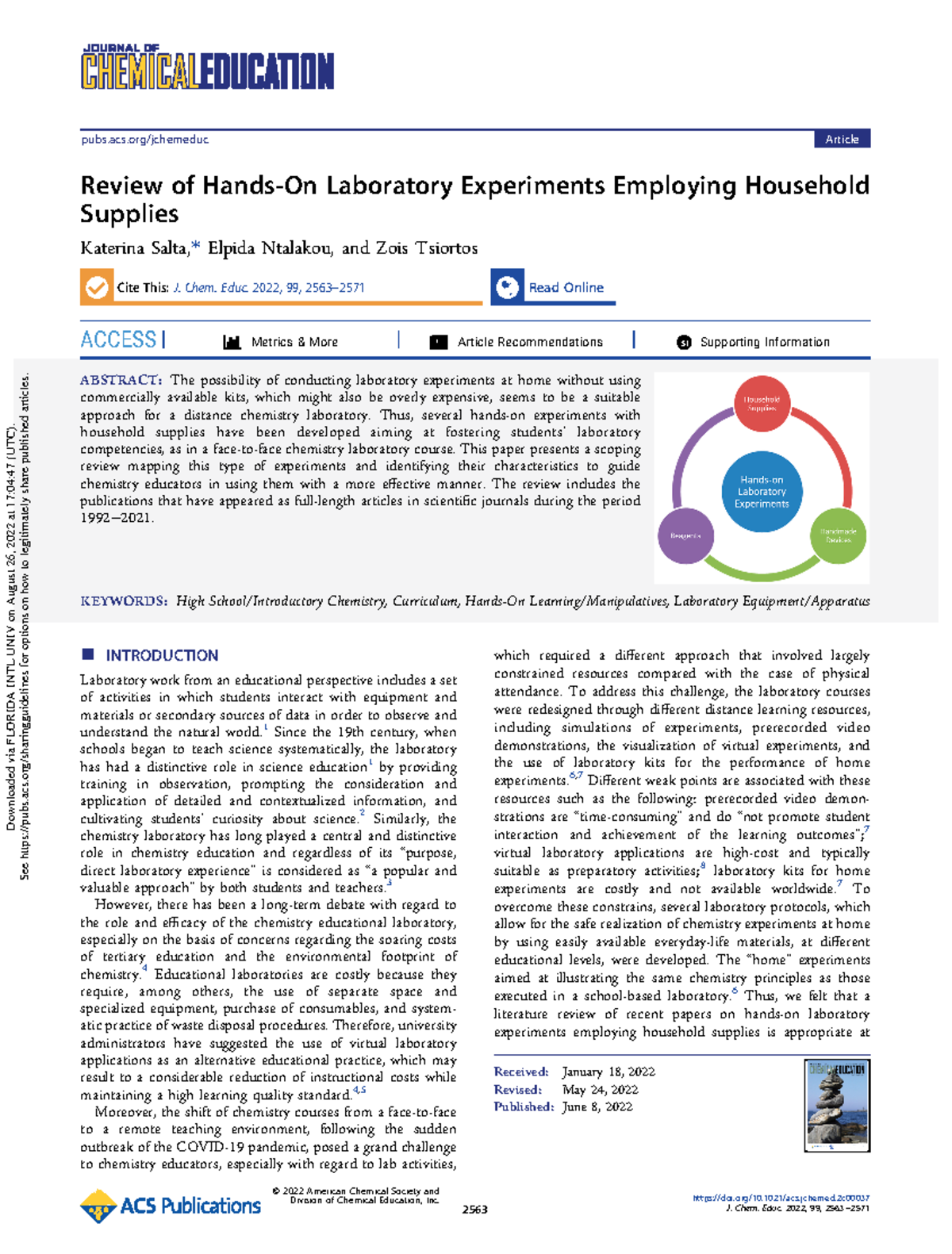 Acs - all of the notes - Review of Hands-On Laboratory Experiments ...