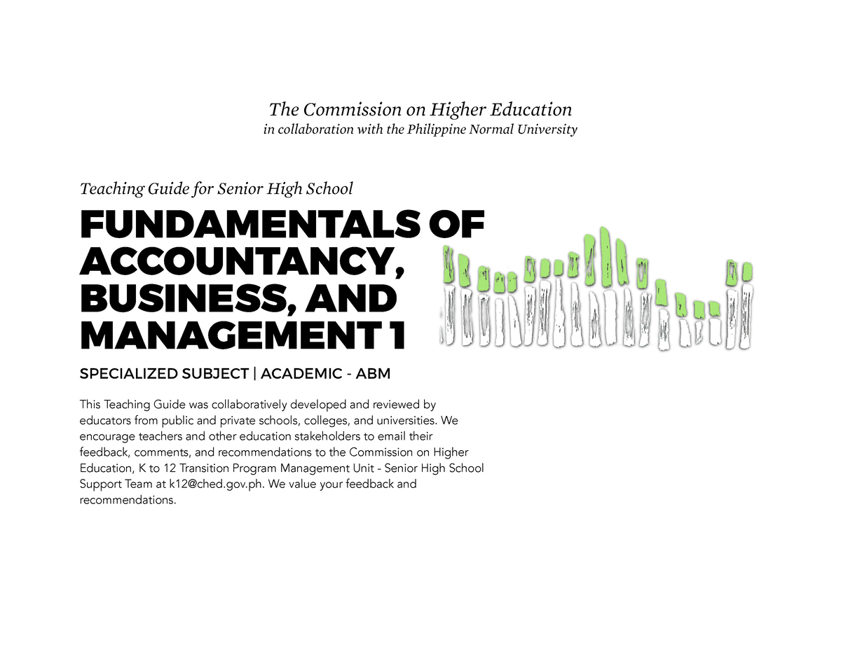 Accountancy, Business, And Management 1-1 - Teaching Guide For Senior ...