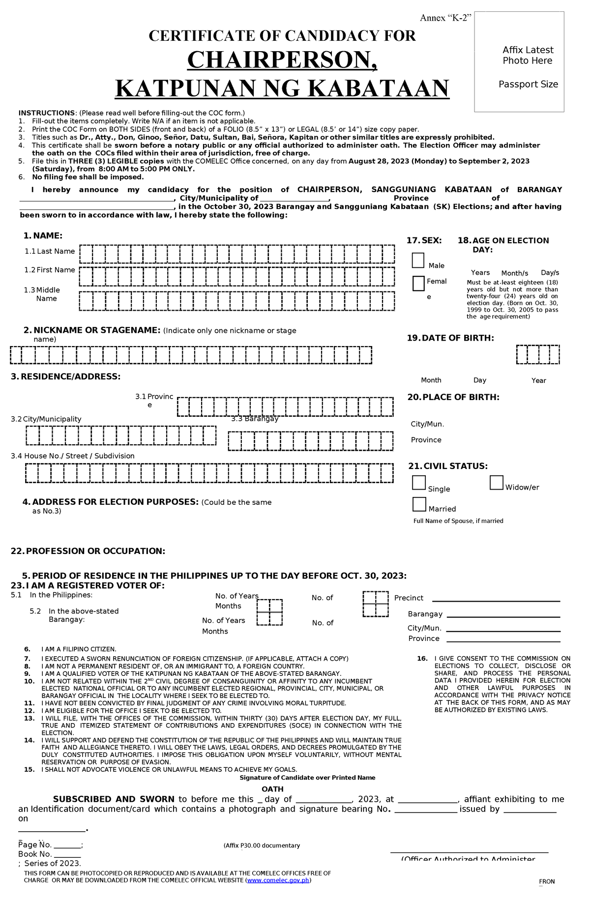 coc-template-signature-of-candidate-over-printed-name