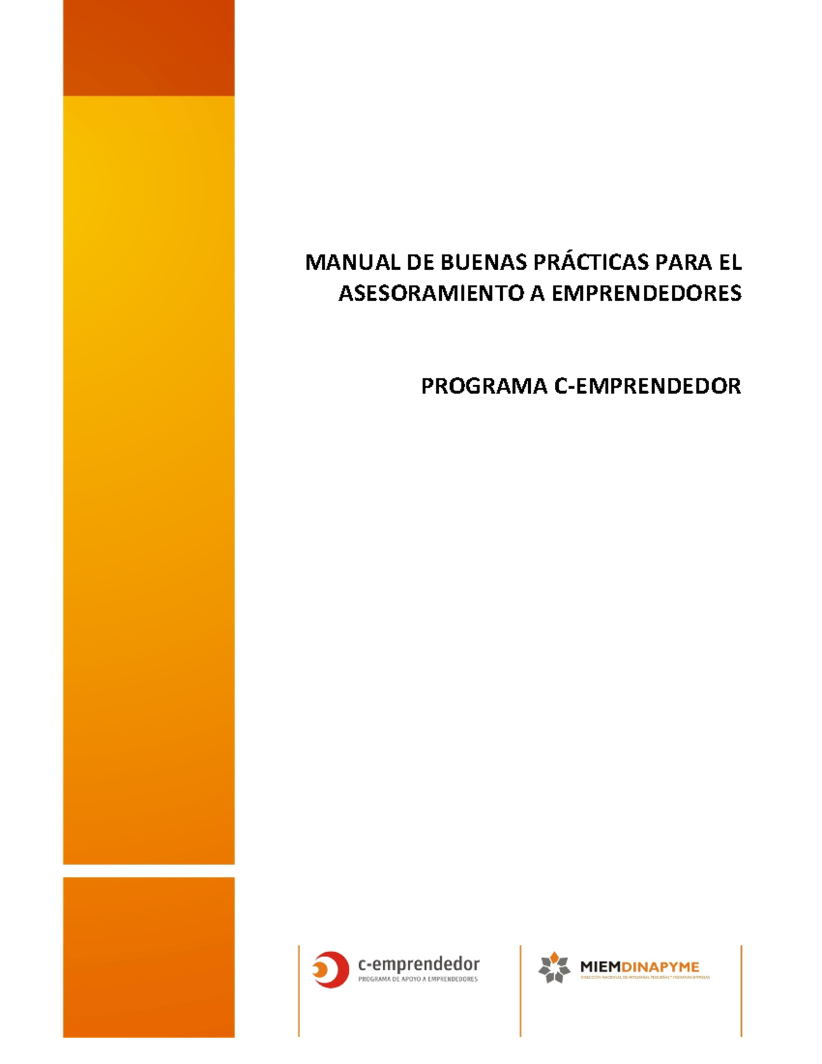 Manual De Buenas Practicas - MANUAL DE BUENAS PRÁCTICAS PARA EL ...