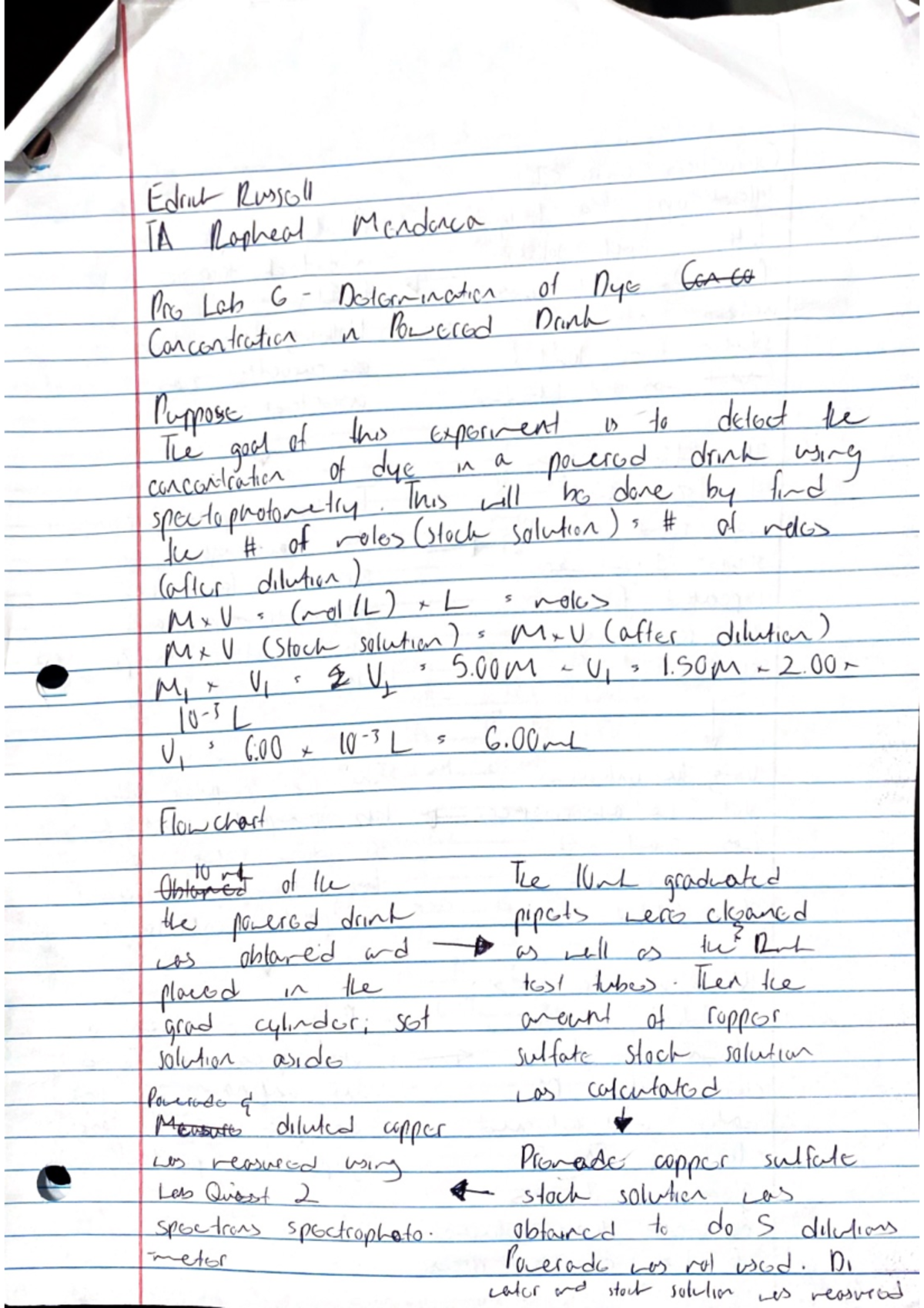 Chemistry Pre Lab 6 Pre Lab 6 CHM 2045L Studocu
