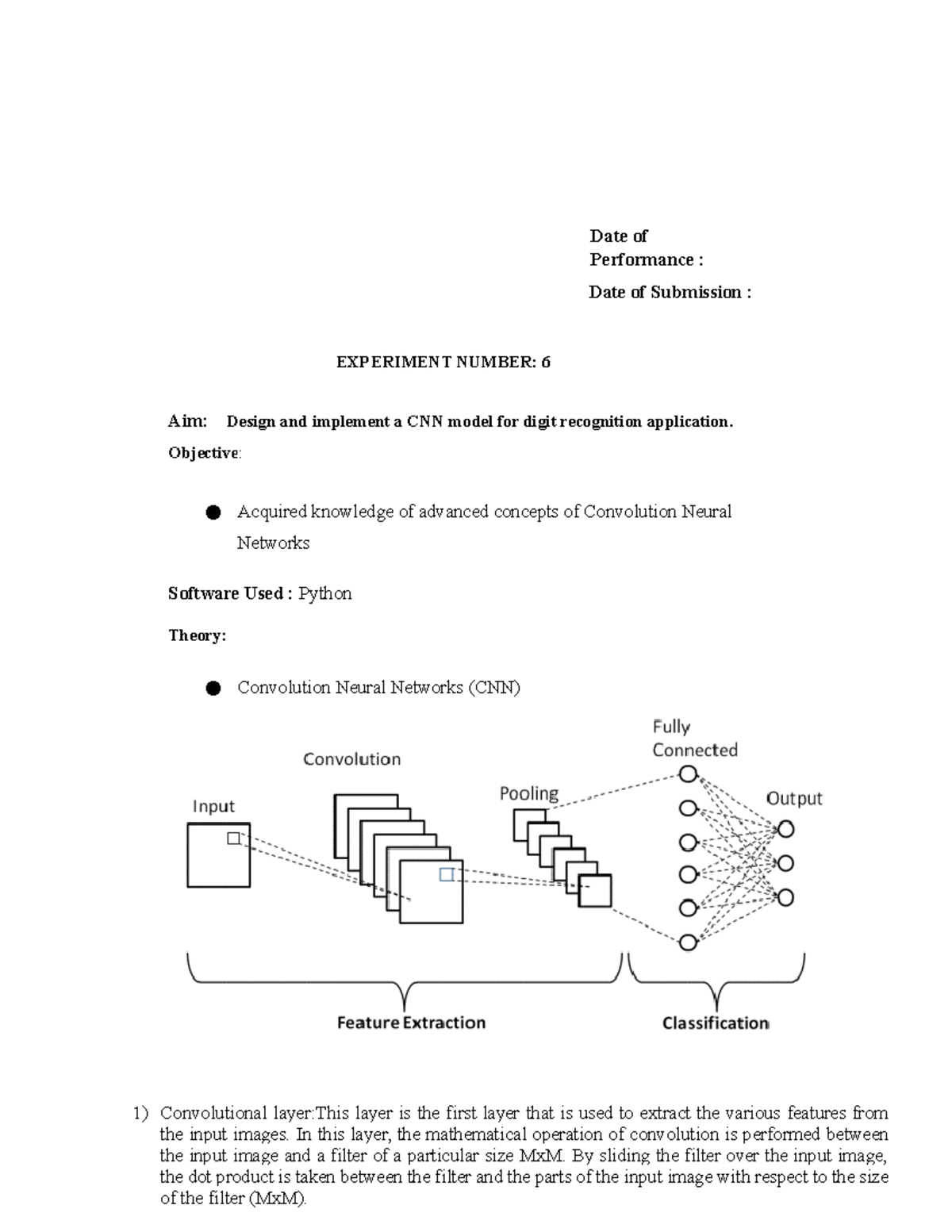 Expt 6 DL - distributed computing assignment - Date of Performance ...