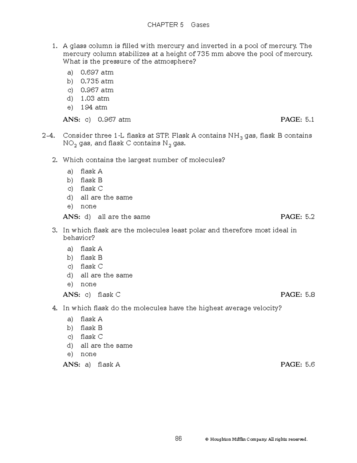 Tb05 chemistry question and answer - A glass column is filled with ...