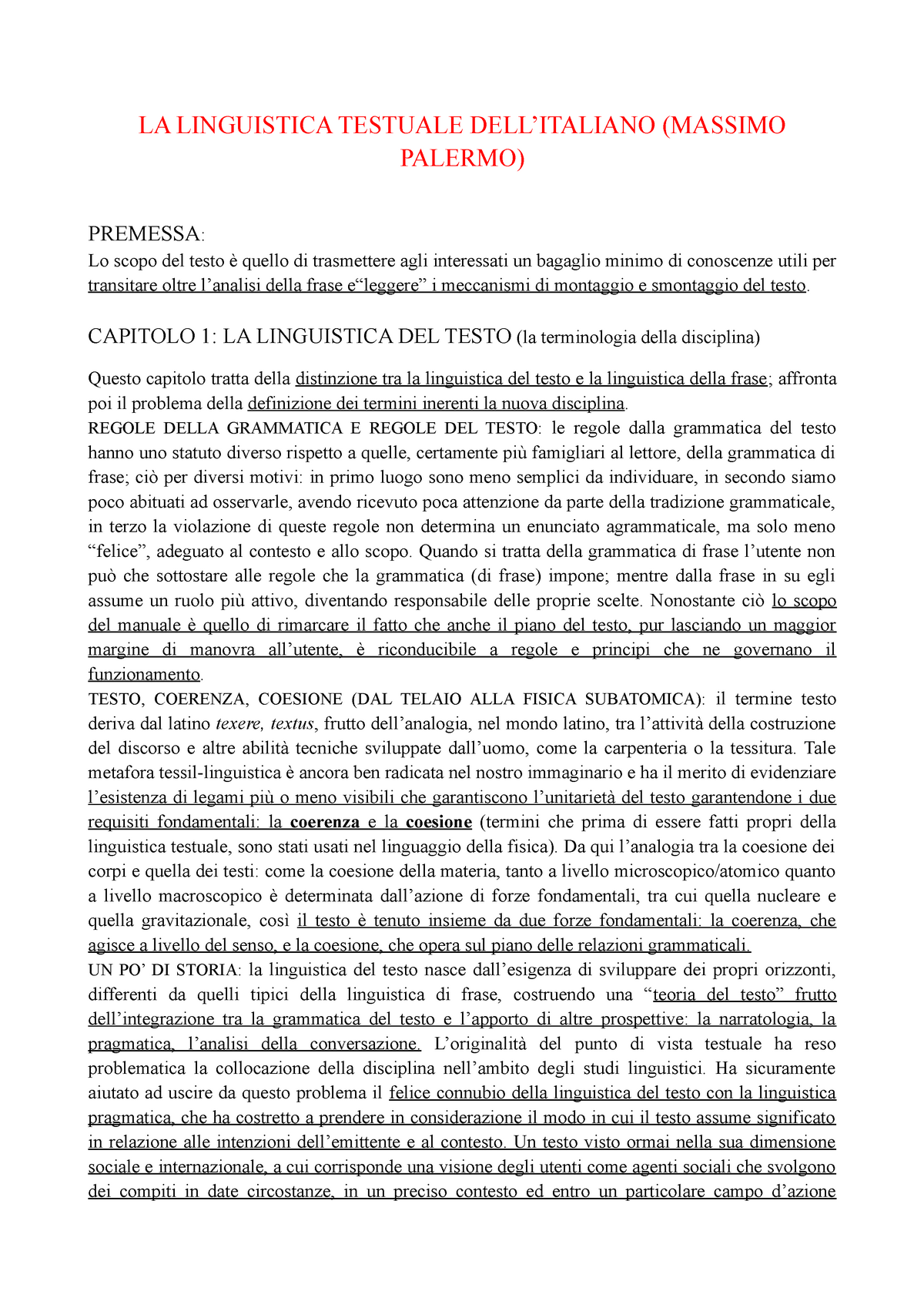 La Linguistica Testuale Dell Italiano Di Massimo Palermo La Linguistica Testuale Dellitaliano 8523