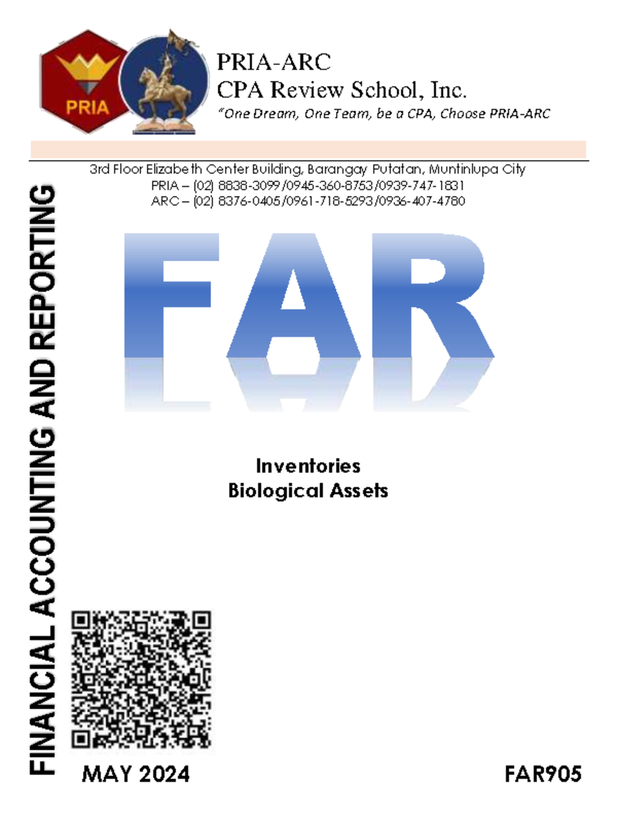 PRIA FAR905 Inventories and Biological Assets - PRIA-ARC CPA Review ...