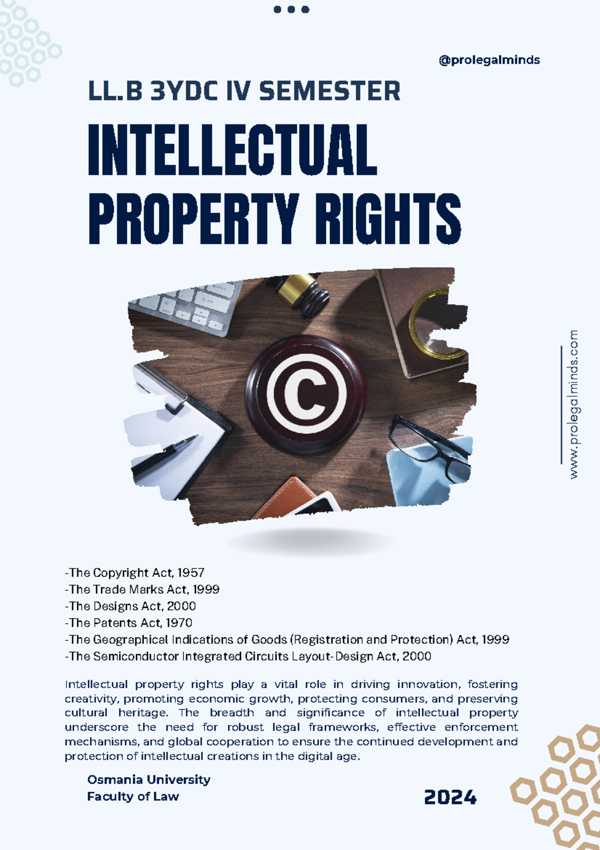 IPR Guide LLB - IV Semester - ####### Prolegalminds Intellectual ...