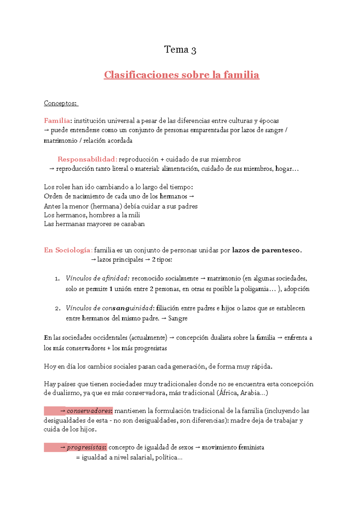 Tema 3 Apuntes Del Tercer Tema De Estructura Y Cambio Social De La