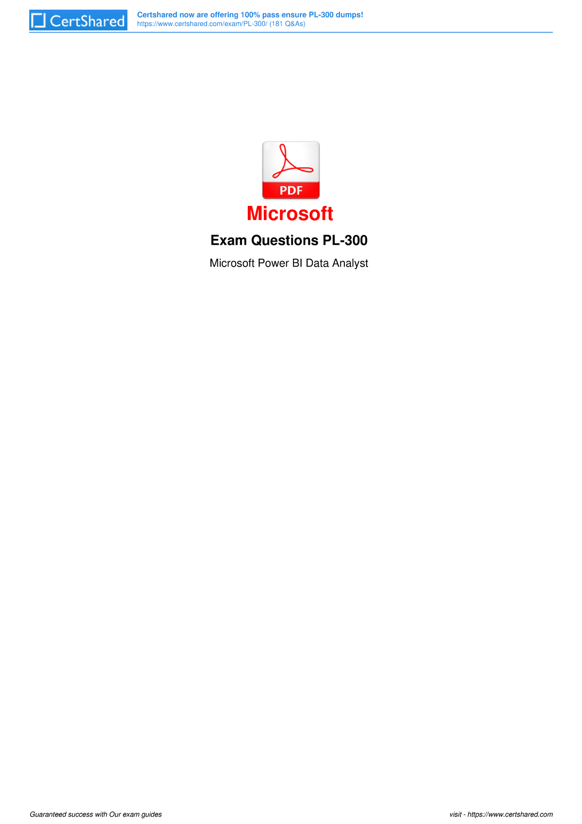 Microsoft.ensurepass.pl 300.pdf.2022 aug 05.by.bernard - certshared/exam/PL- 300/ (181 Q&As) - Sns-Brigh10