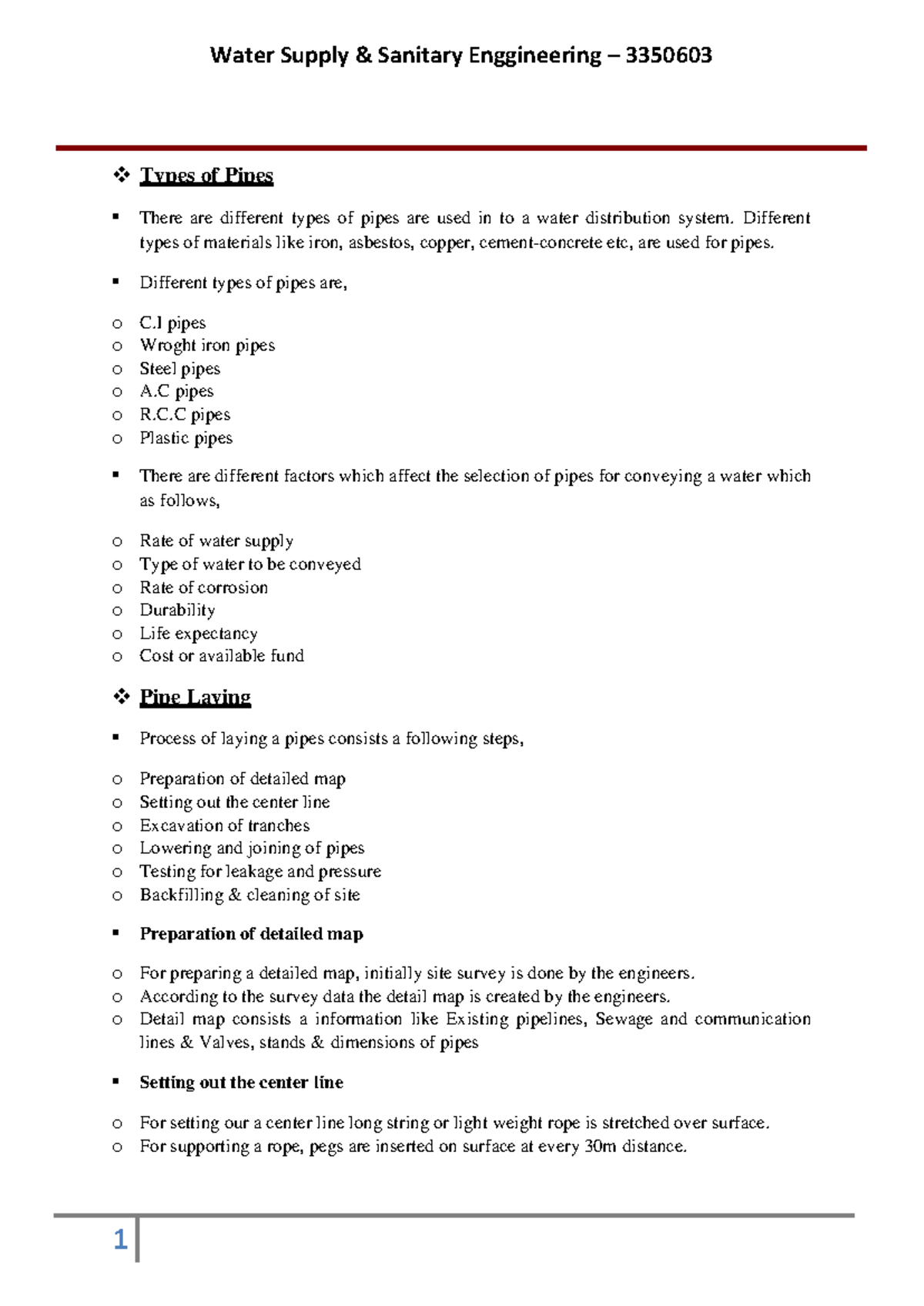 Water Supply & Sanitary Engineering Part 13350603 GTU Studocu