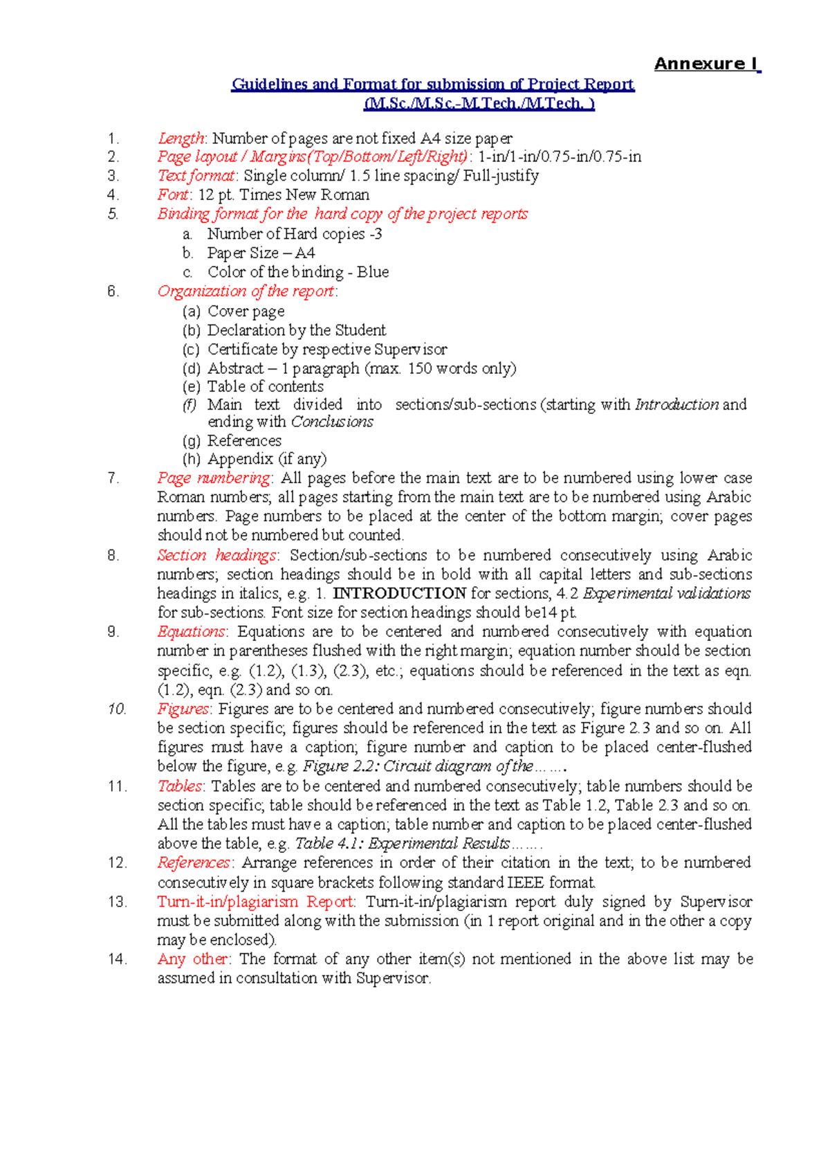 Report Template - ABOUT CALCULUS AND LIMIT - Annexure I Guidelines and ...