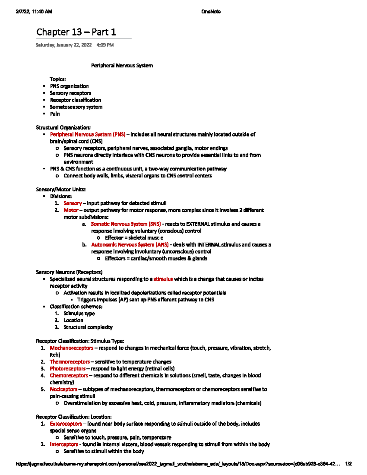 Chapter 13 - Part 1 - Lecture Notes 13 - BMD 115 - Studocu