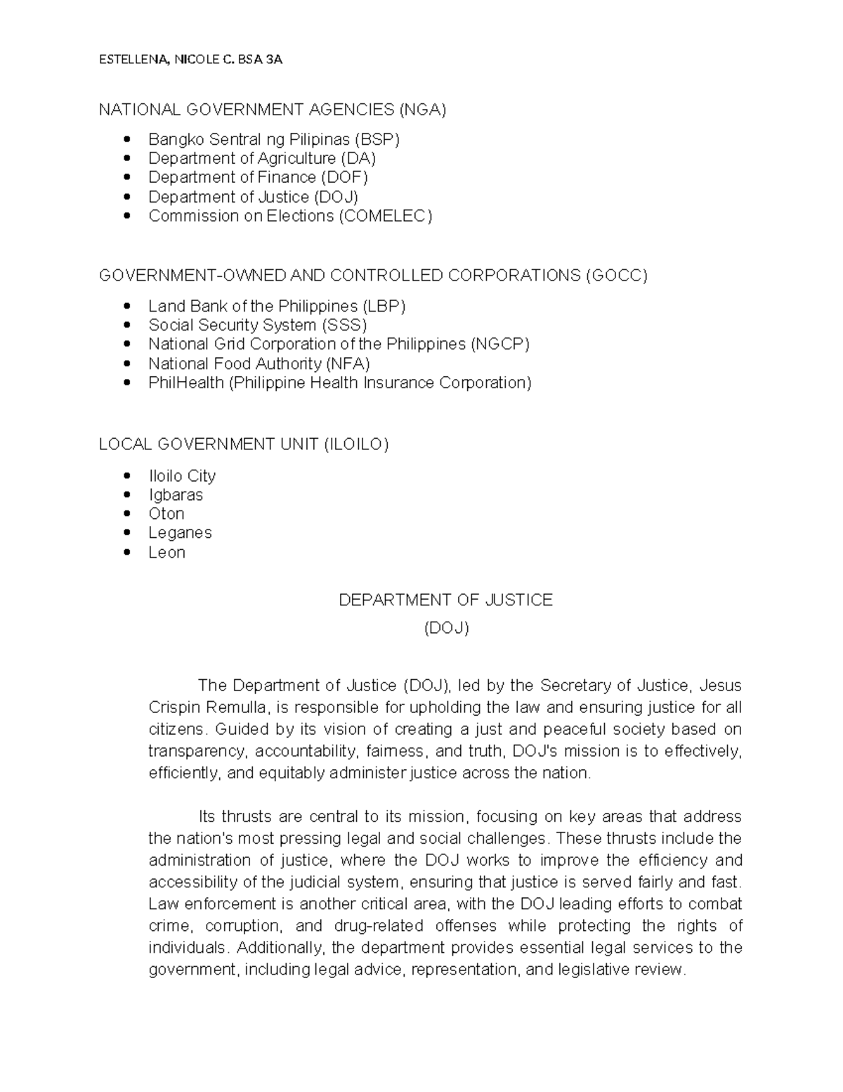 Govt Accounting - ESTELLENA, NICOLE C. BSA 3A NATIONAL GOVERNMENT ...