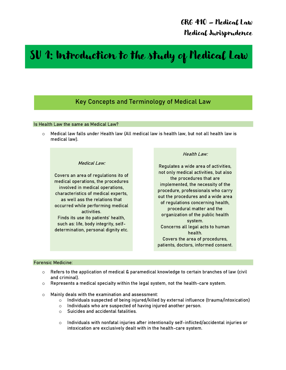 case study on medical jurisprudence