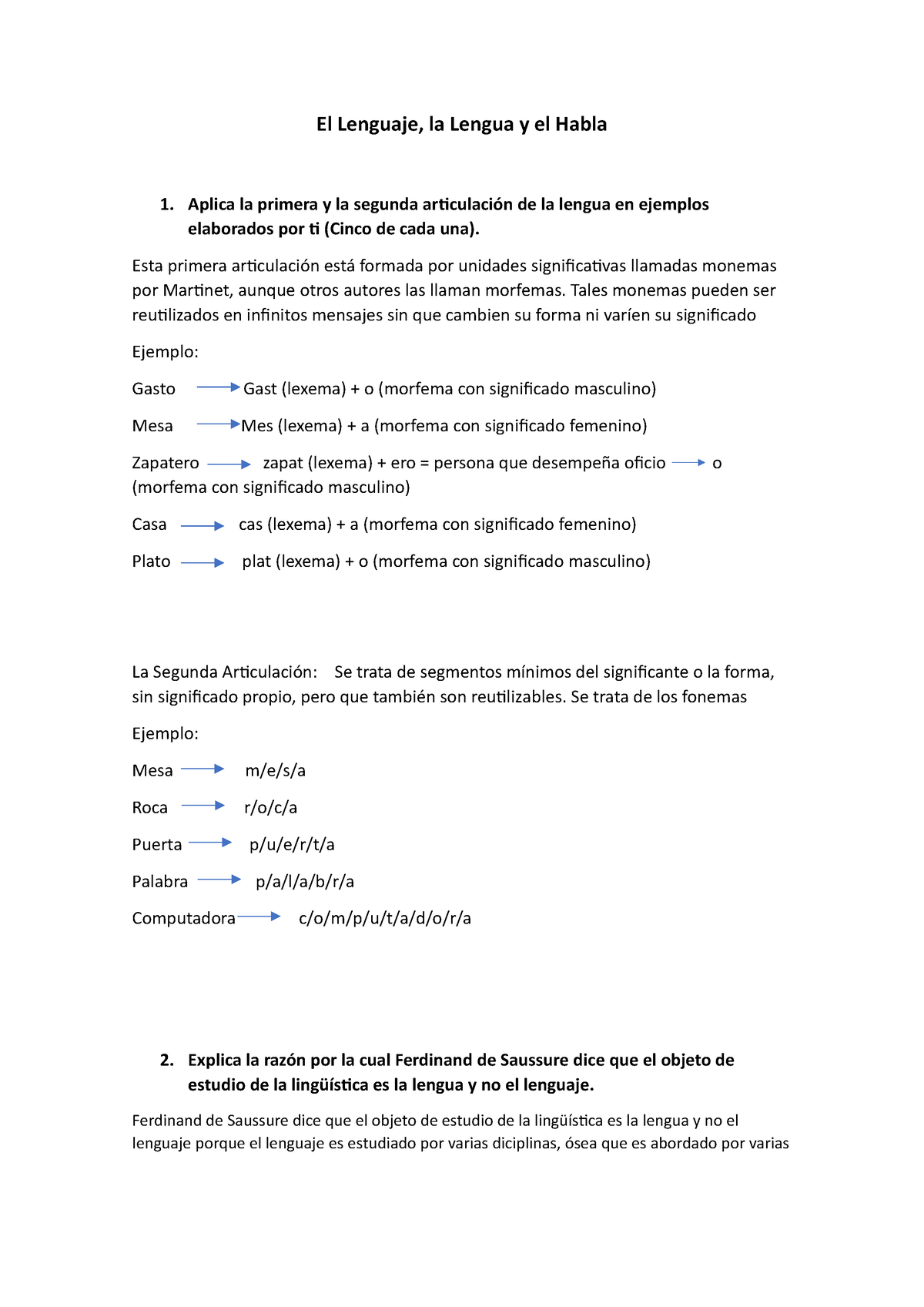 Unidad 1 Actividad 3 El Lenguaje La Lengua Y El Habla El Lenguaje La Lengua Y El Habla 6120