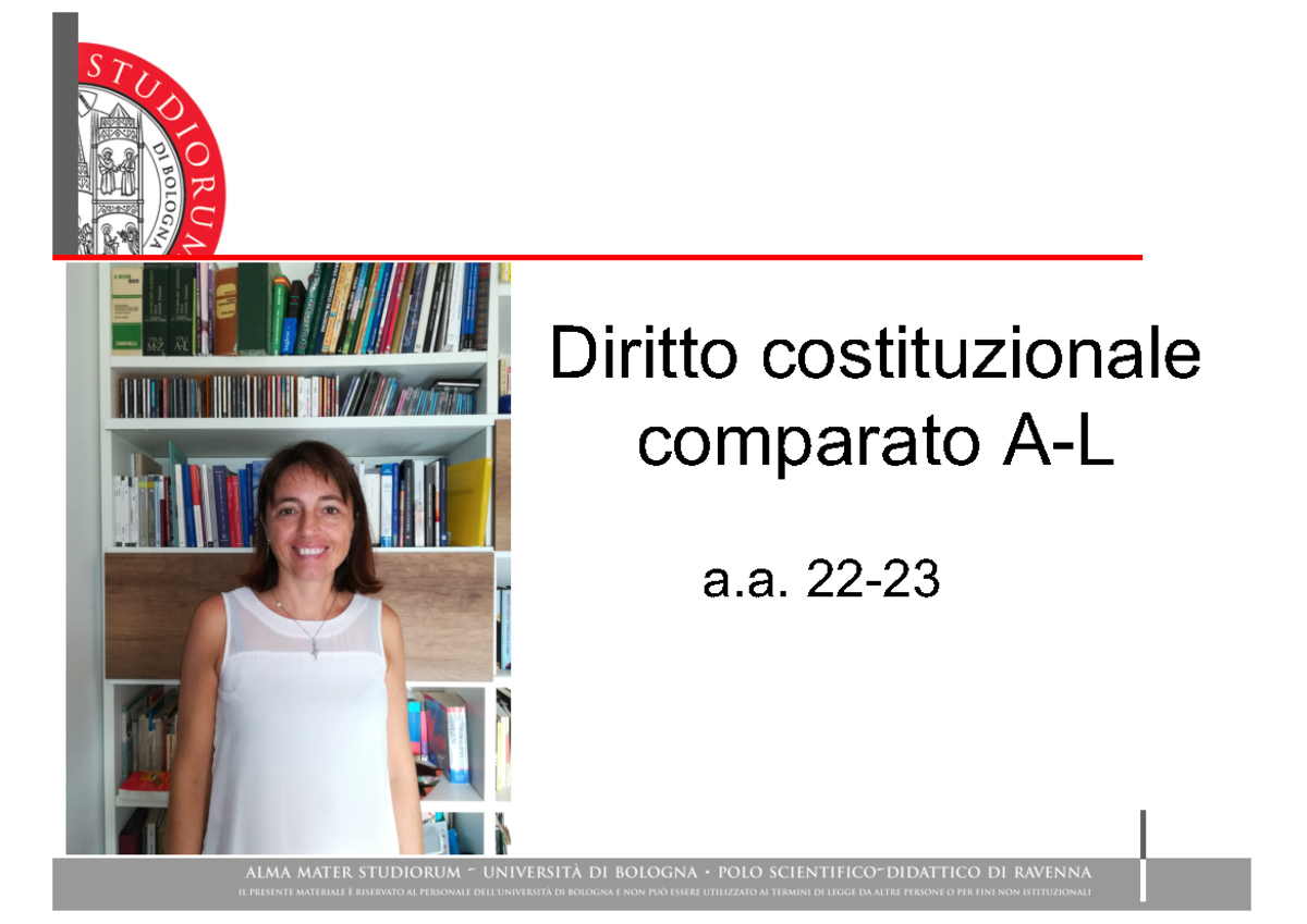 Che Cos'è Il Diritto - Diritto Costituzionale Comparato A-L A. 22 ...