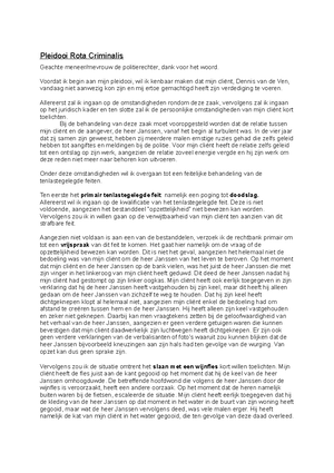 Requisitoir Rota Criminalis Dossier Grimberg - Geachte Mevrouw/meneer ...