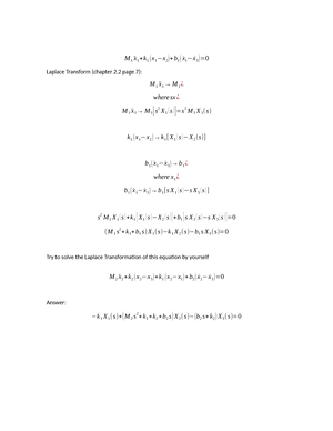 HW2 Solution Ref - MECH3610 HW2 Solution P 2. (a) [10 Points] Free Body ...