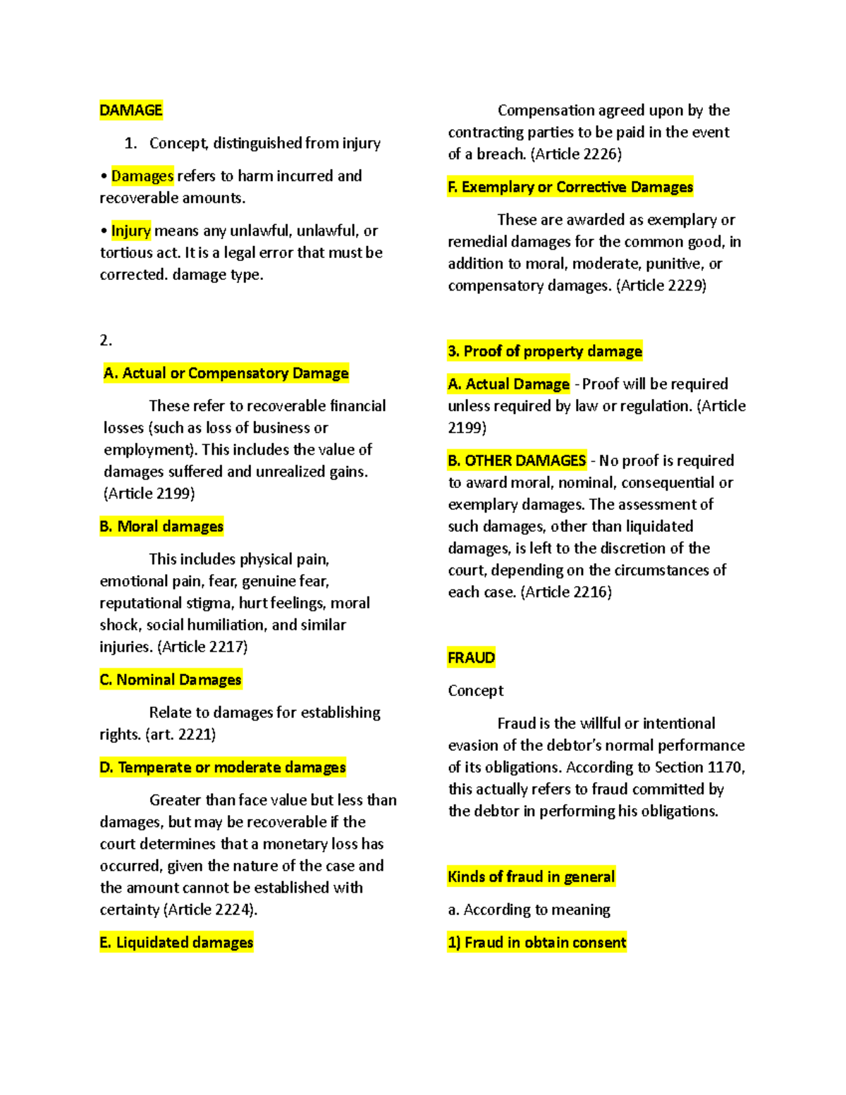 Obligations-1 - This Is A Study Guide For Business Law Part 1.1. It ...