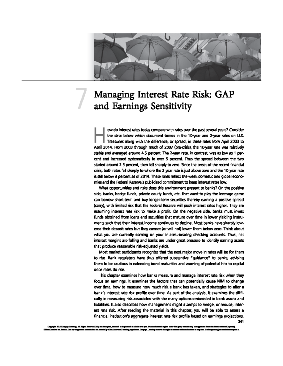 Reading 7 - GAP and Earnings Sensitivity P1 - finance and banking - Studocu
