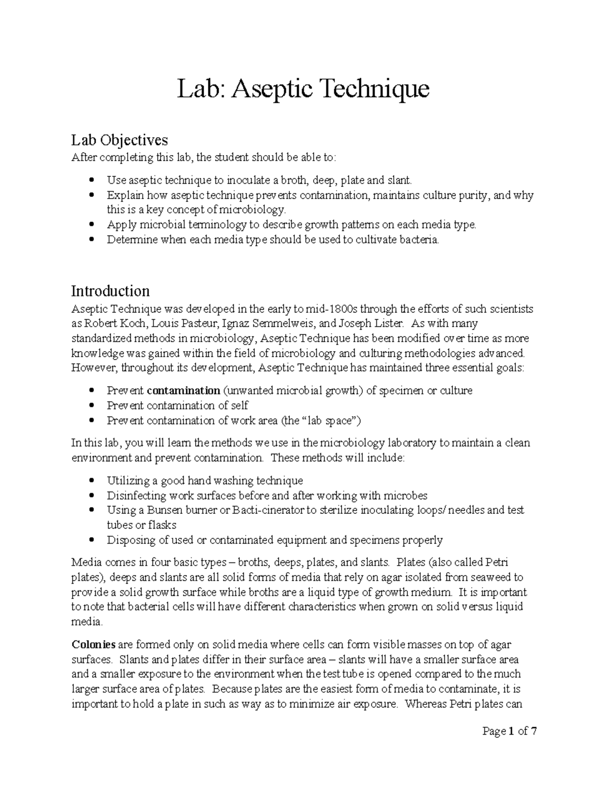 BI302+Lab+1+Aspetic+Technique+La B8 - Lab: Aseptic Technique Lab ...