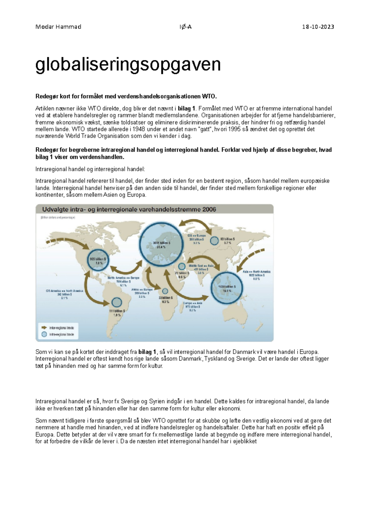 Globalisering-opgave - Globaliseringsopgaven Redegør Kort For Formålet ...