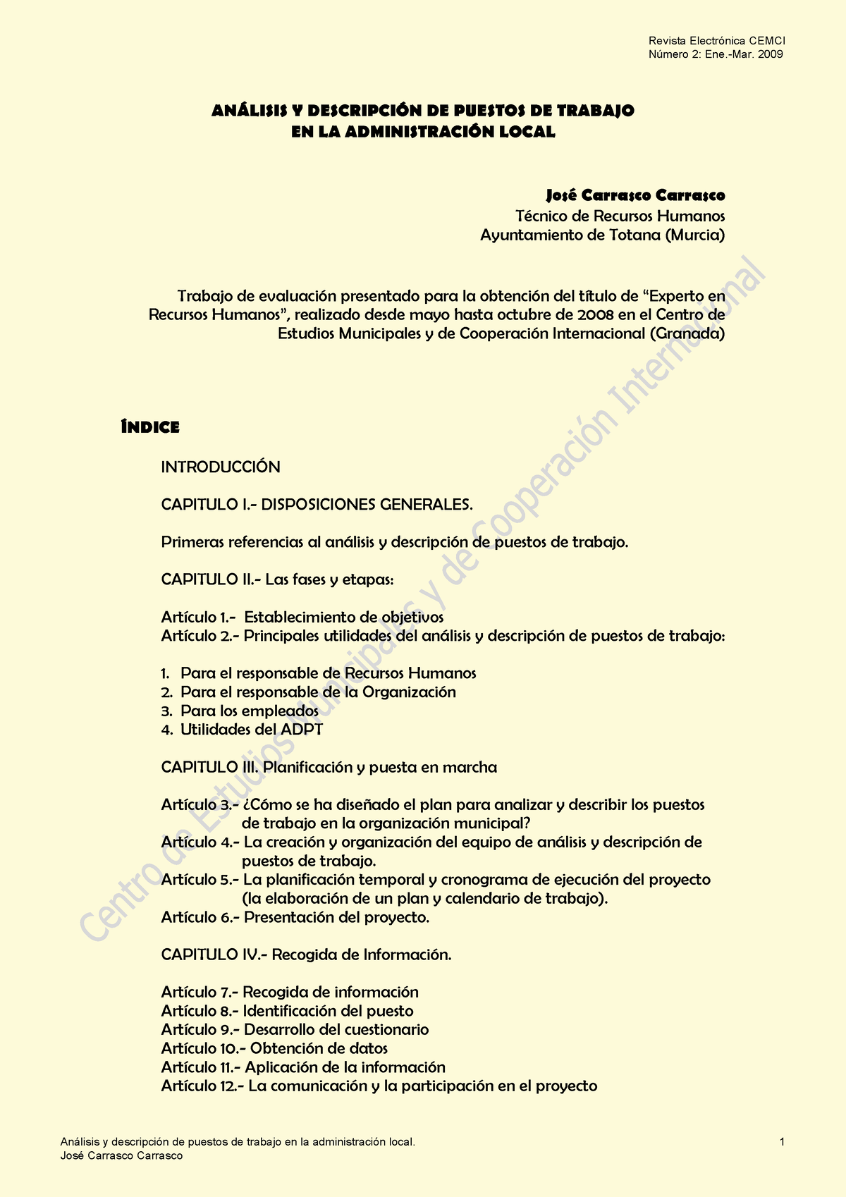 Lectura Análisis De Puestos - AN¡LISIS Y DESCRIPCI”N DE PUESTOS DE ...