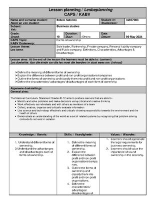 [Solved] The following is an example of a form of assessment A ...