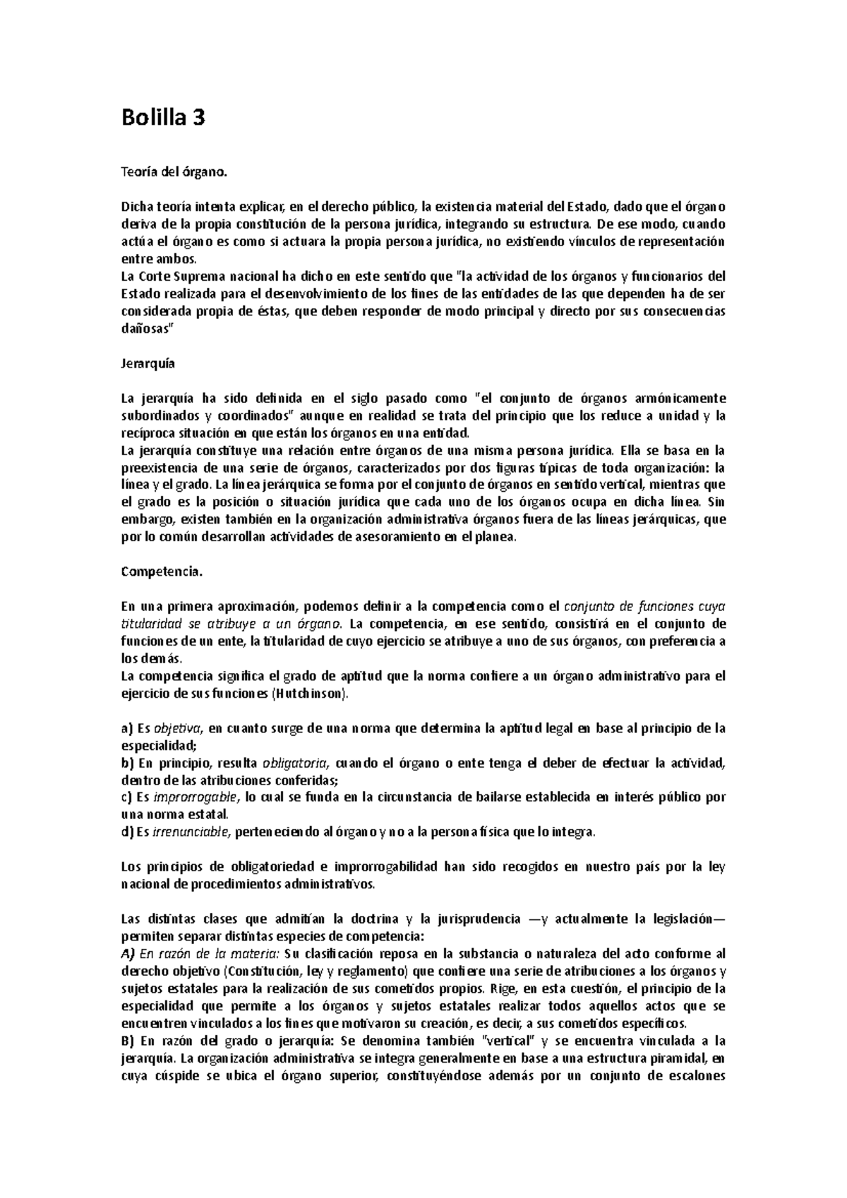 Bolilla 03 - Resumen Derecho Administrativo - Bolilla 3 Del Dicha ...