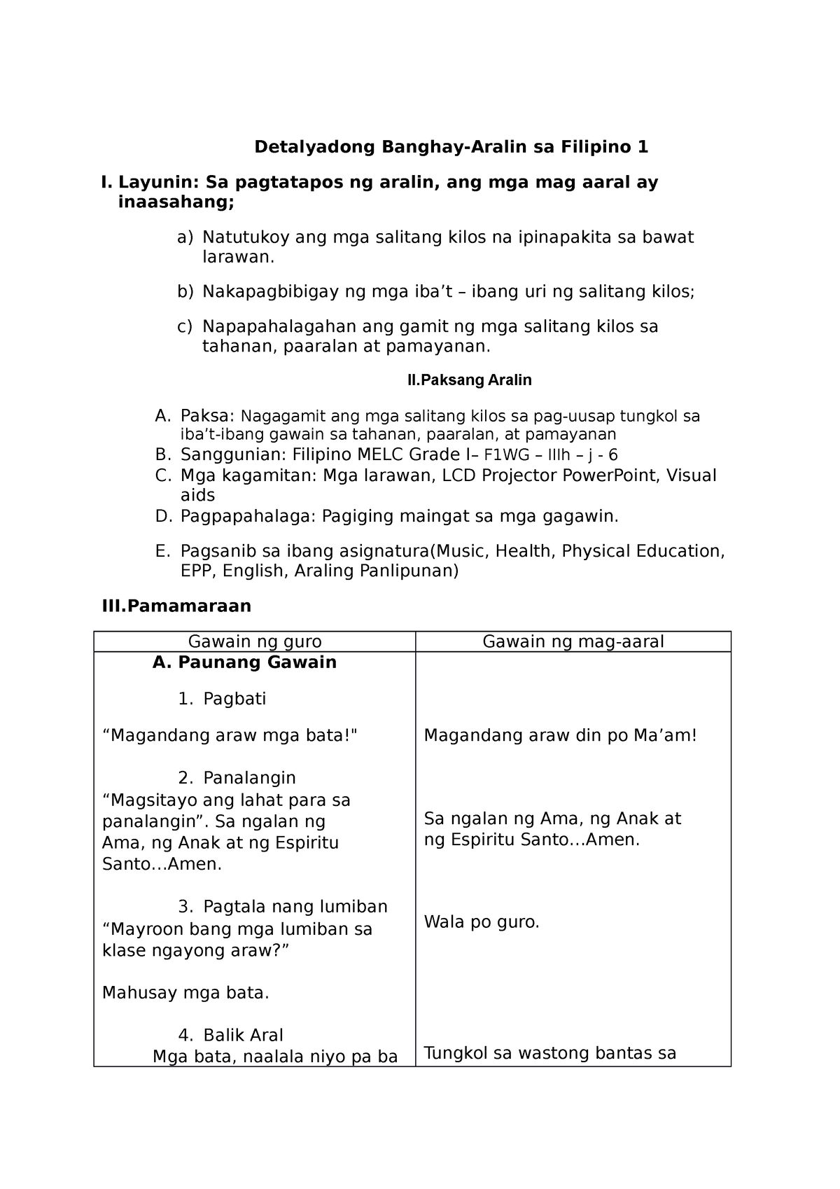 Module B Bbjaanhab Detalyadong Banghay Aralin Sa Filipino I Vrogue