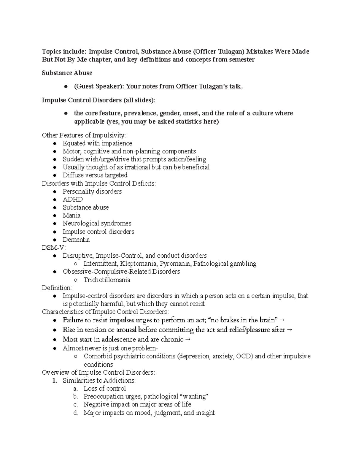 test-5-review-sheet-study-guide-for-test-topics-include-impulse