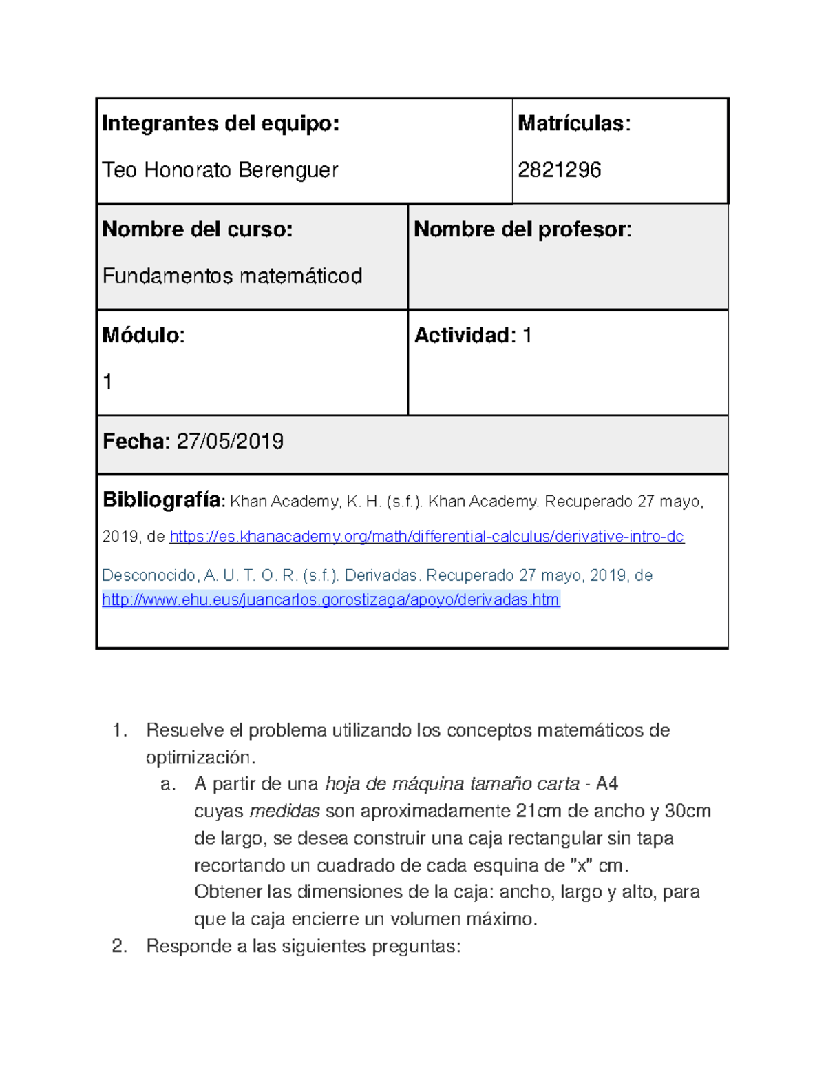 Actividad 2 Fundamentos Matematicos Studocu