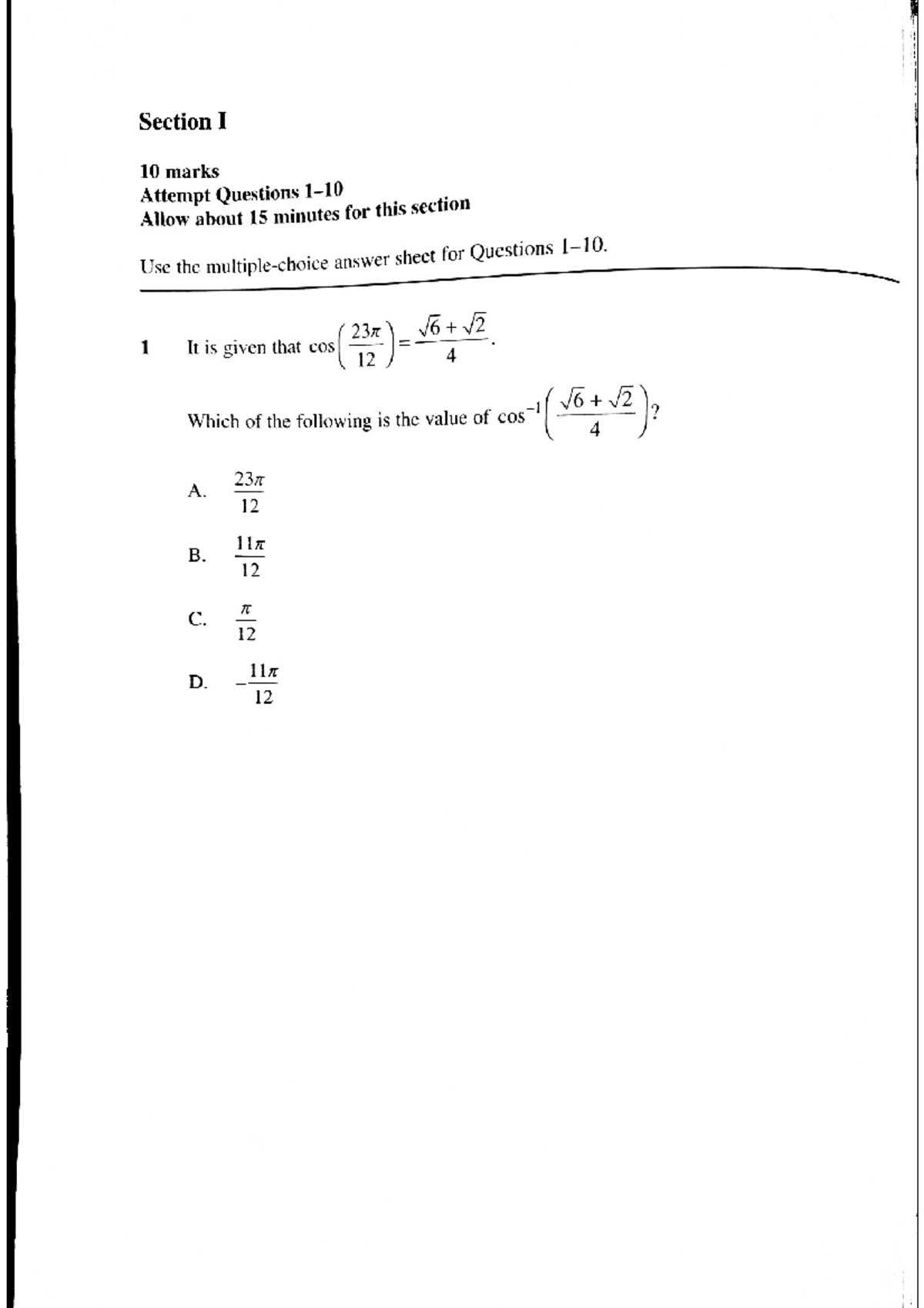 Mathematics EXT 1 2022 HSC - MATH1131 - Studocu