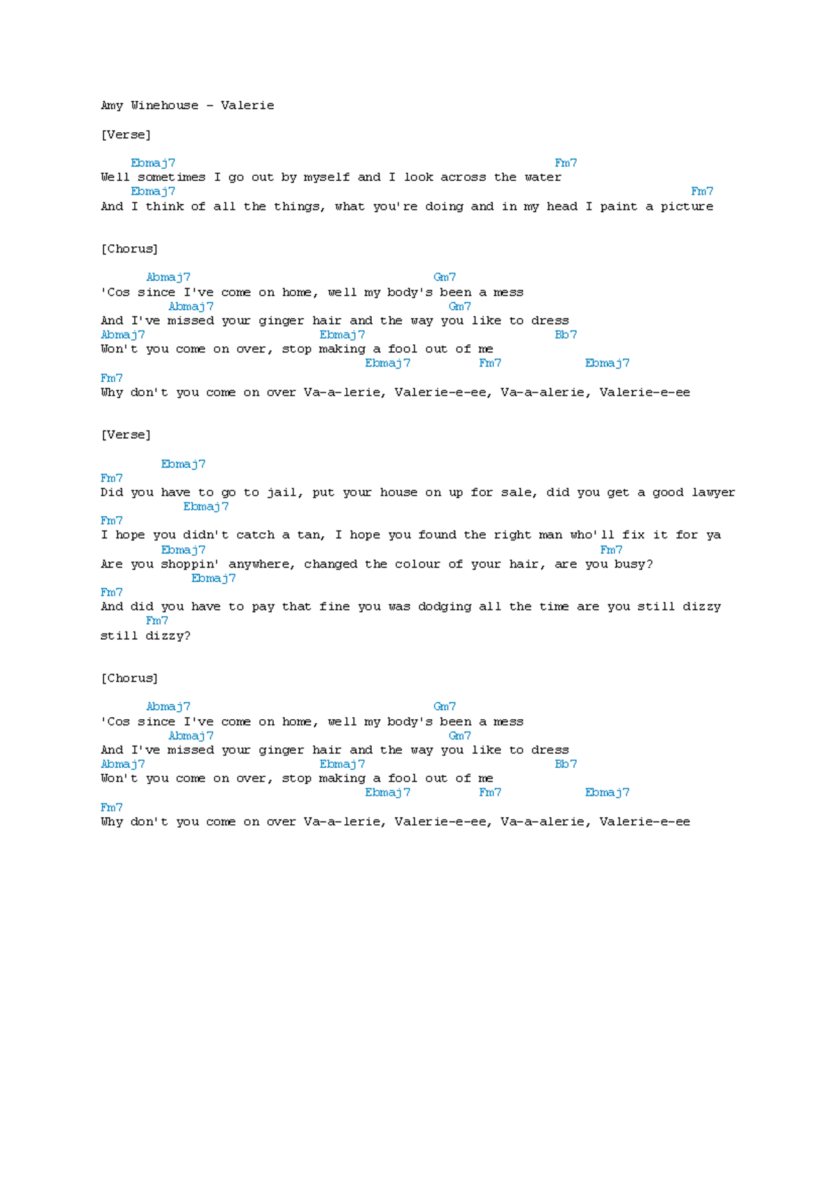 Well Sometimes I Go Out By Myself Lyrics